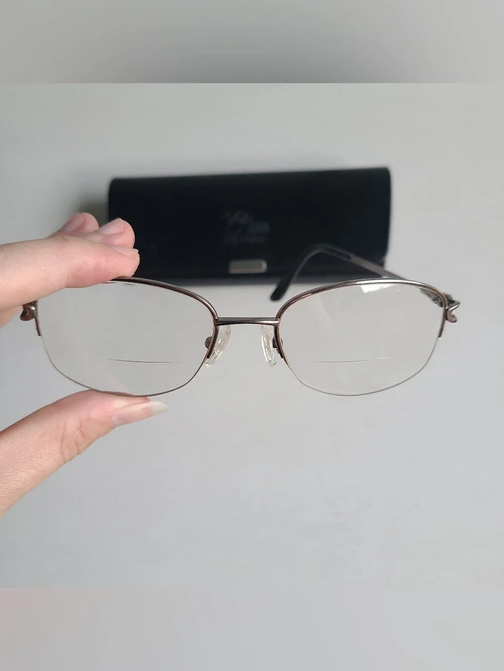 Saks Fifth Avenue Titanium Glasses with Case